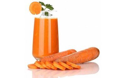 Carrot juice for removing parasites