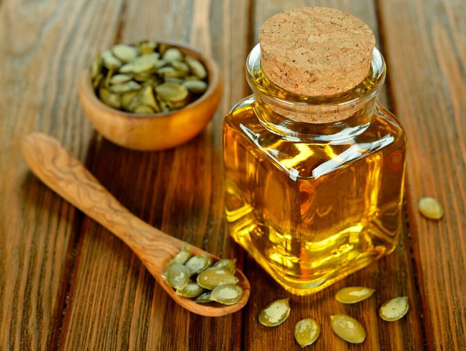 Pumpkin seed oil against worms