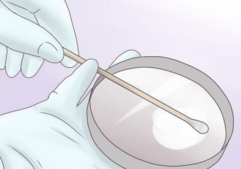 Swab to detect parasites